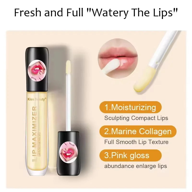 SADOER Lip Plumper Serum & Gloss – Moisturizing Lip Oil