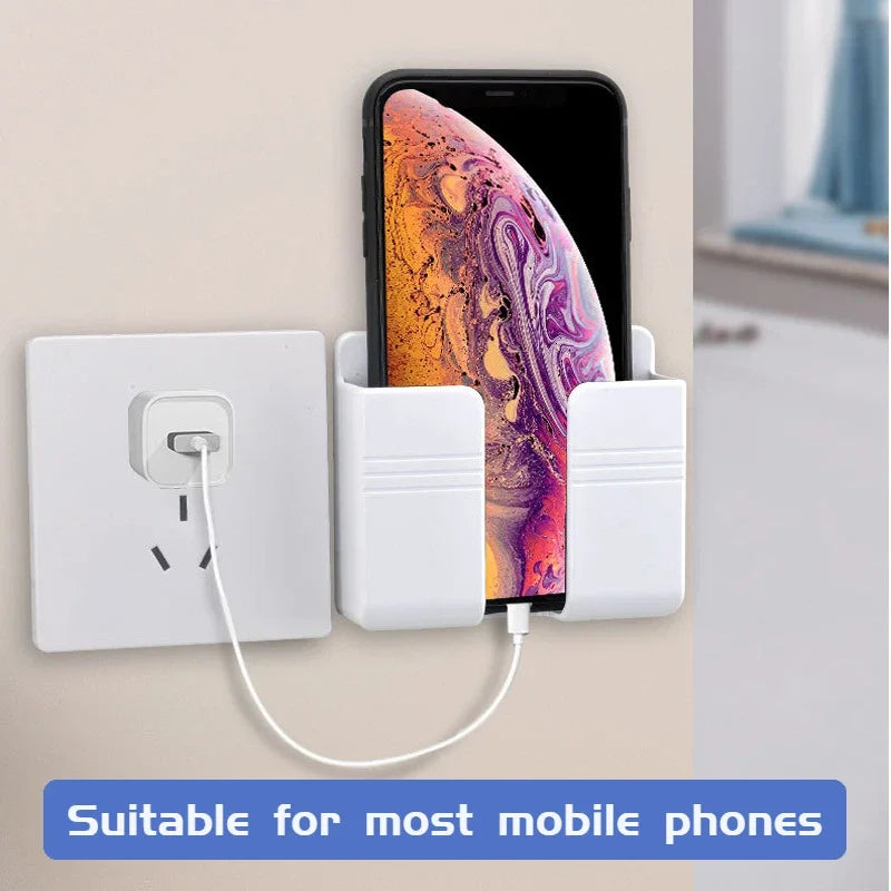 Wall-Mounted Charging Stand & Remote Control Organizer Holder