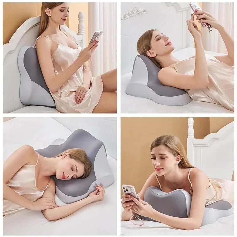 Multifunctional Wedge Pillow – Neck Support, Nap & Phone Holder
