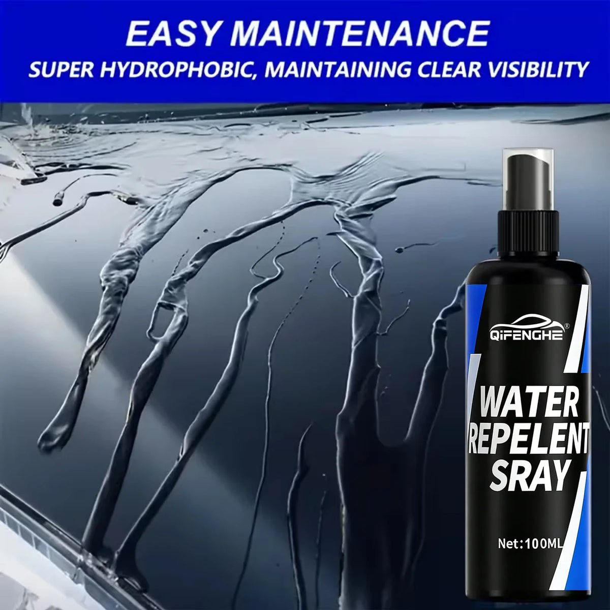Car Water Repellent Spray – Hydrophobic Windshield Coating