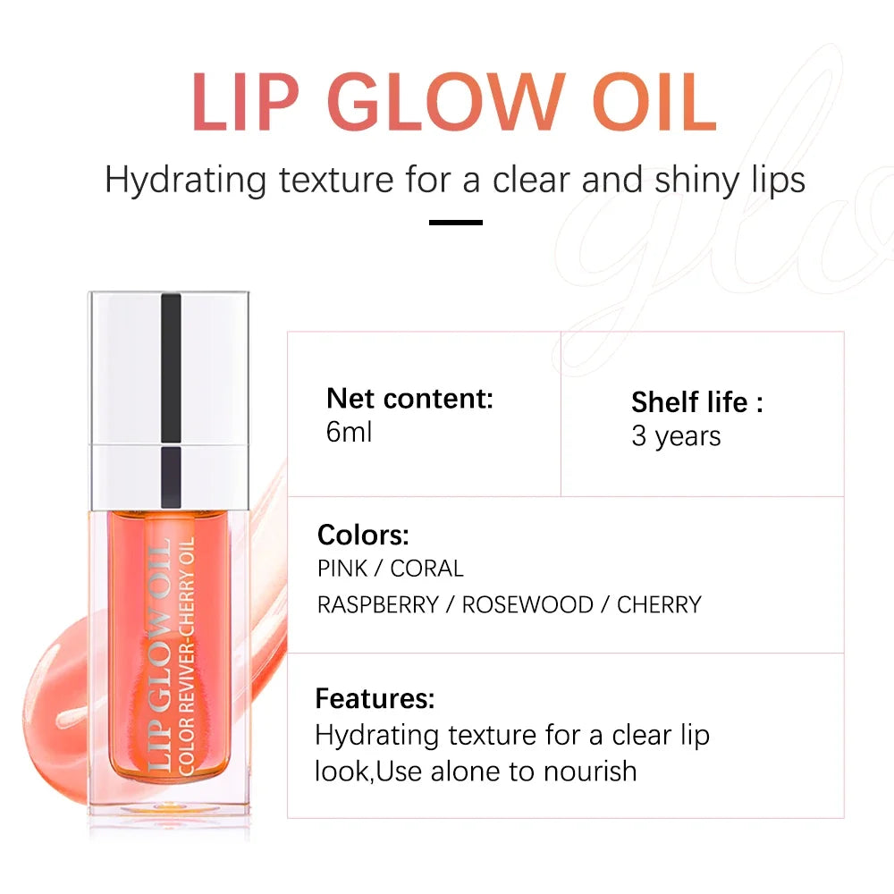 Lakerain Crystal Jelly Lip Glow Oil – Tinted Hydrating Gloss