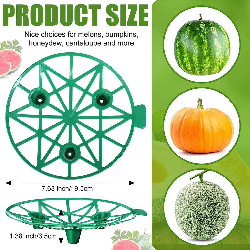 10-Pack Melon Cradle Fruit Support Trays – Pumpkin & Garden