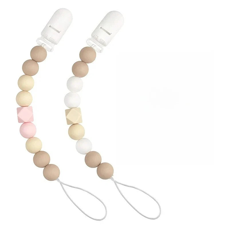 2-Pack Silicone Beaded Keychain DIY Craft Kit – Colorful Gift