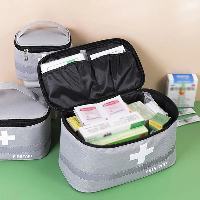 Portable First Aid Travel Medicine Medication Storage Bag