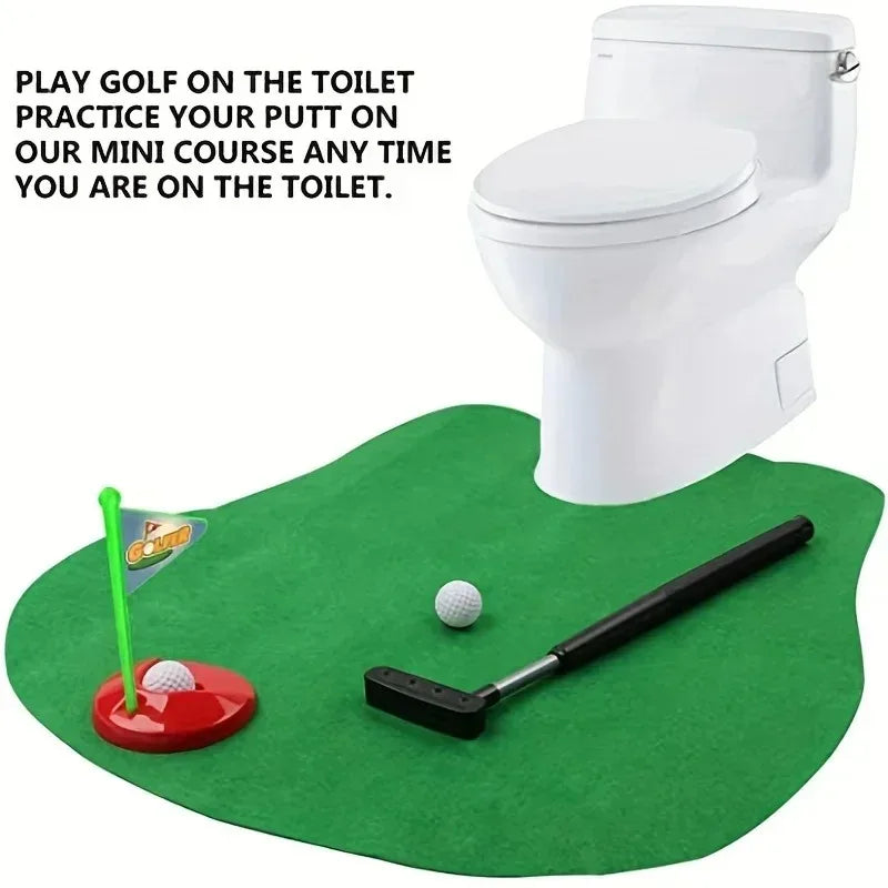 Mini Golf Putting Green Funny Toilet Indoor Sports Game Adults