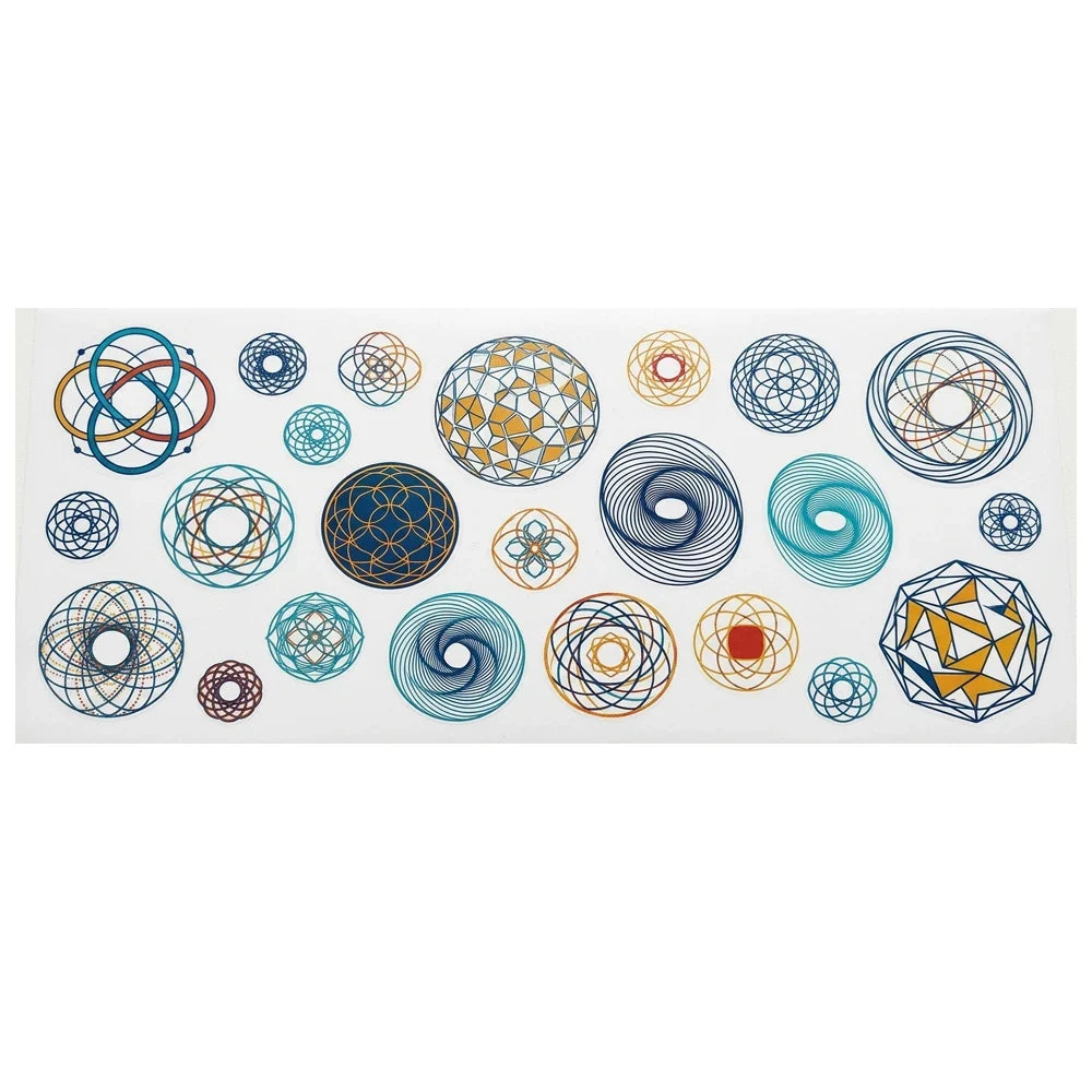 Sacred Geometry UV Transfer Stickers – Waterproof Decals