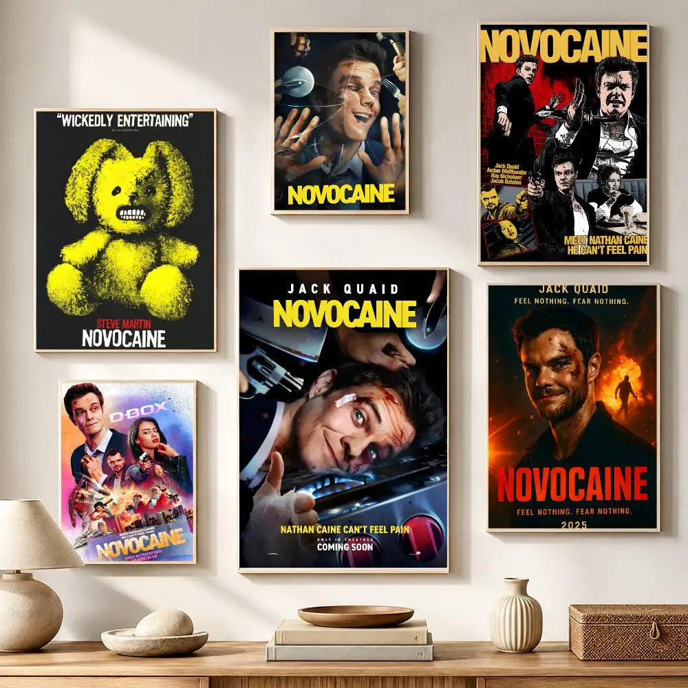 Novocaine Movie Poster HD Waterproof Sticker | Wall Décor