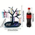 White Black Tree Shaped Jewelry Display Rack Earrings Necklaces Tray