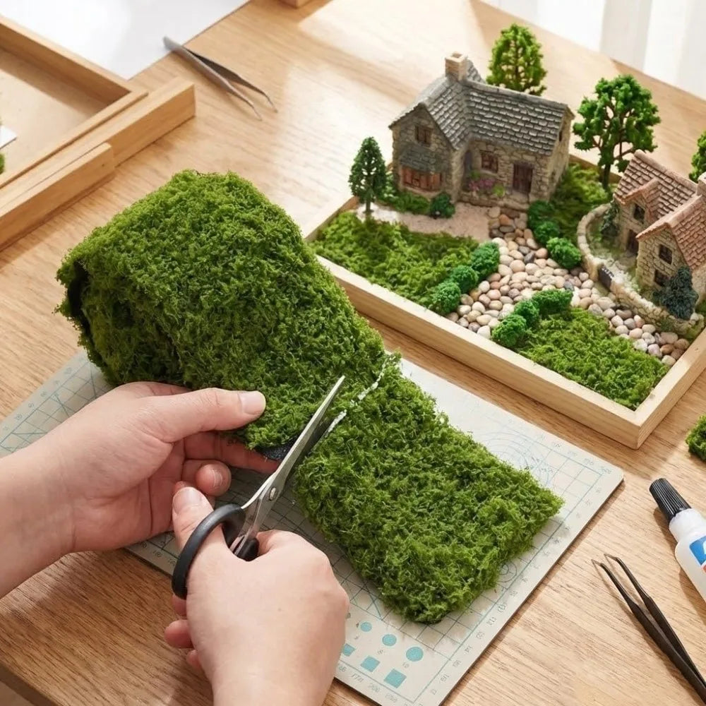 Artificial Moss Table Runner – Faux Grass Mat for Wedding Decor