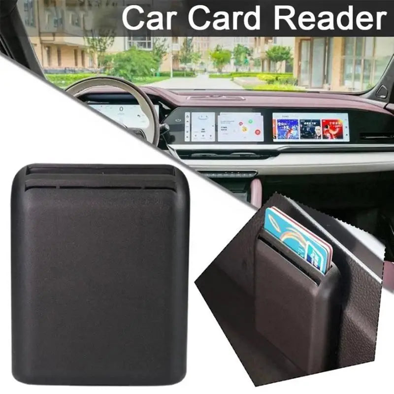 Car Seat Crevice Card & Ticket Storage Box | Black Organizer