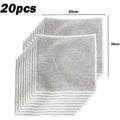 Silver Wire Mesh Cleaning Cloths | Kitchen Scrub Towels 3/5/10 PCS