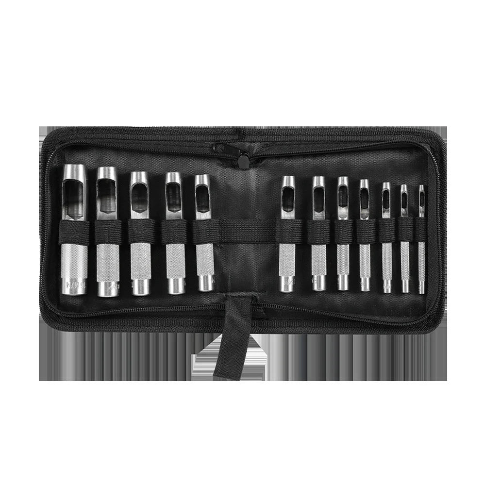 Round Hole Punch Hollow Cutter Set 12/15pc – Leather Craft Tool