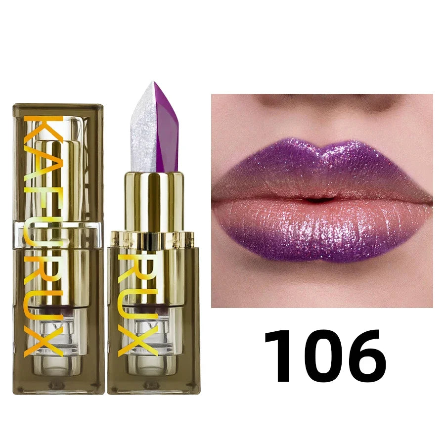 KAFURUX Glitter Two-Tone Gradient Lipstick | Matte Shimmer