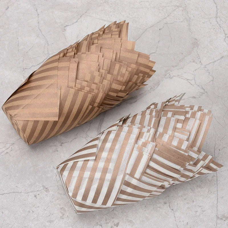 50-Pack Tulip Cupcake Liners – Oilproof Muffin Baking Cups