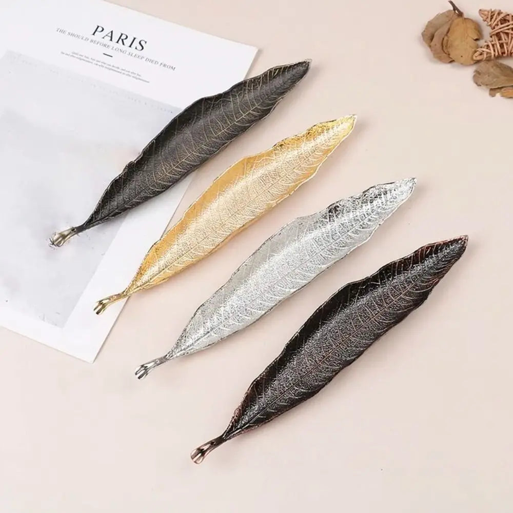 Retro Leaf Incense Holder Tray | Zinc Alloy Zen Incense Rack