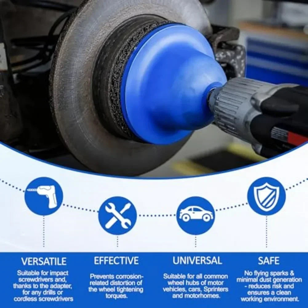 Auto Wheel Hub Rust Removal Polishing Tool + Spare Head