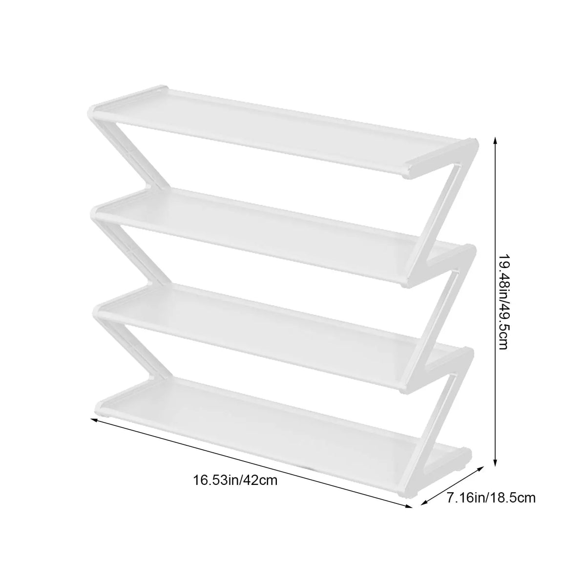 4-tier Stainless Steel Shoe Rack That Saves Space Suitable Wardrobes