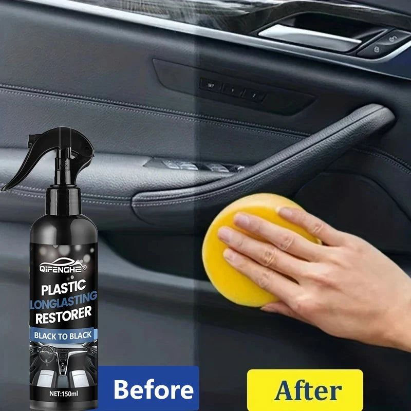 Car Plastic Restorer Coating – Refresh, Seal & Black Shine