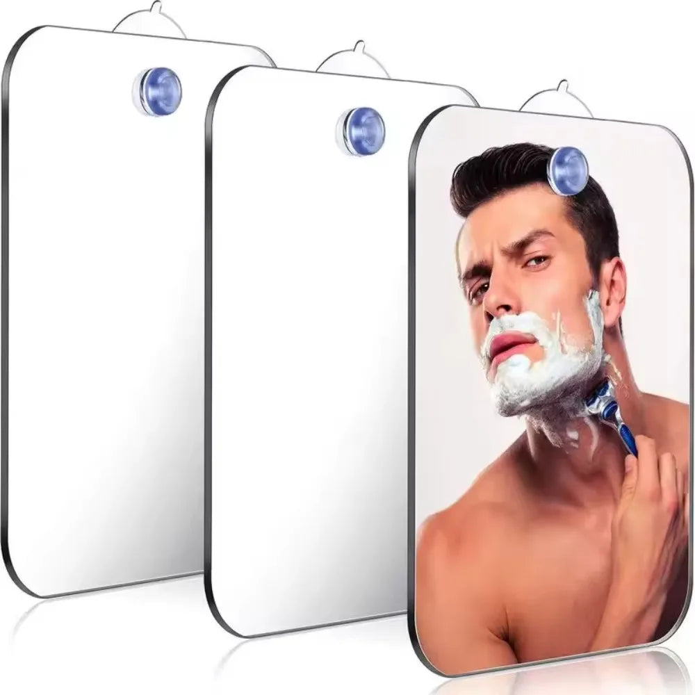 Bathroom Anti Fog Mirror Fogless Acrylic Shower Wall Hook Portable