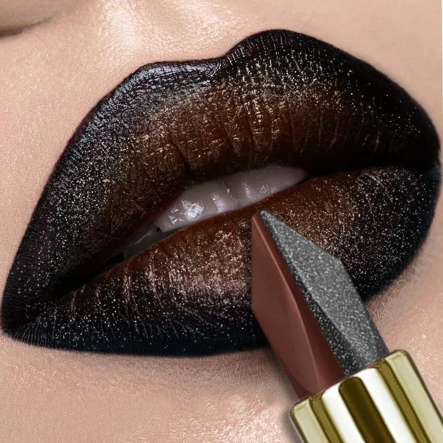 KAFURUX Two-Tone Lipstick | Waterproof Glitter & Matte Lip Tint