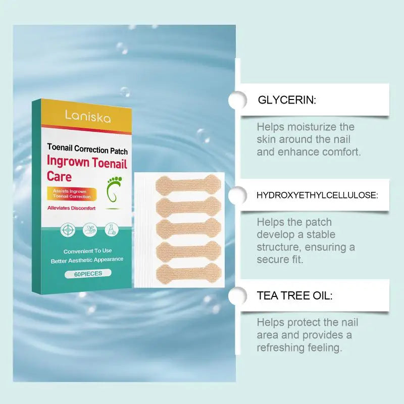 Laniska Nail Tip Care Patch – Skin-Friendly Protection, 60pc