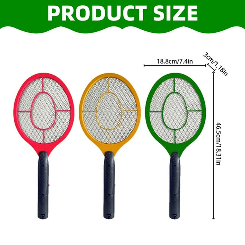 2-in-1 Electric Fly Swatter Mosquito Zapper Racket Indoor/Outdoor