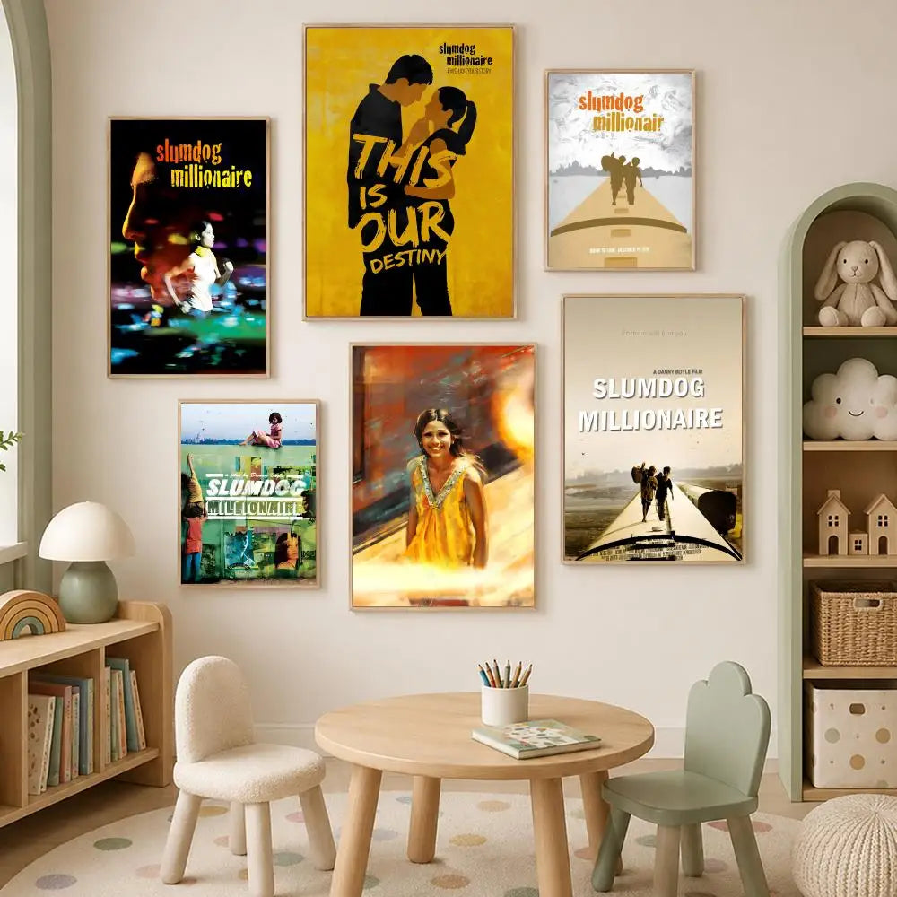 Slumdog Millionaire HD PVC Wall Poster – Self-Stick Home Decor