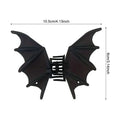 Punk Black Bat Shaped Hair Claw Clip Novelty Animal Shark Halloween