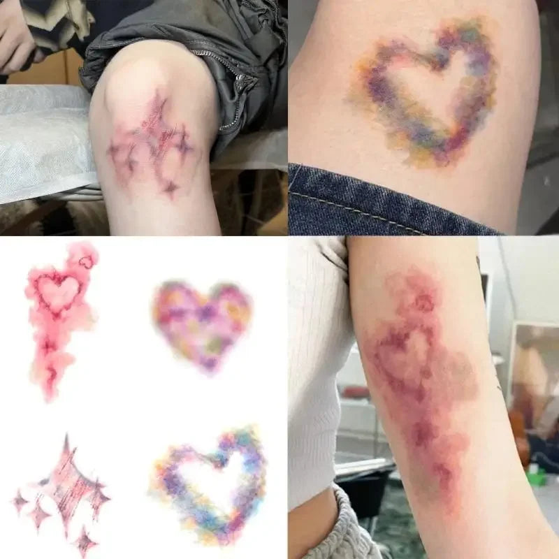 Halloween Fake Scar & Bruise Temporary Tattoos – 4 Sheets Cosplay