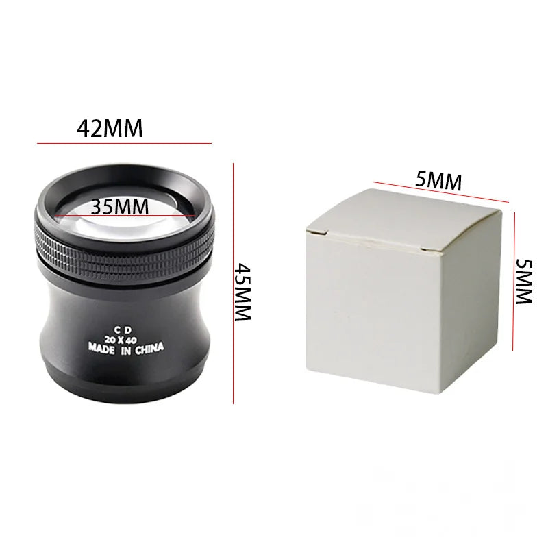 Handheld Cylindrical Magnifying Glass Underestimates Pigeon Eye