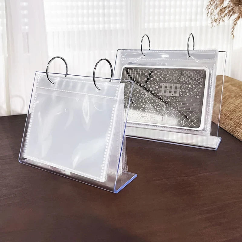 Nail Art Stamping Plate Holder & Display Stand – 34 Plates