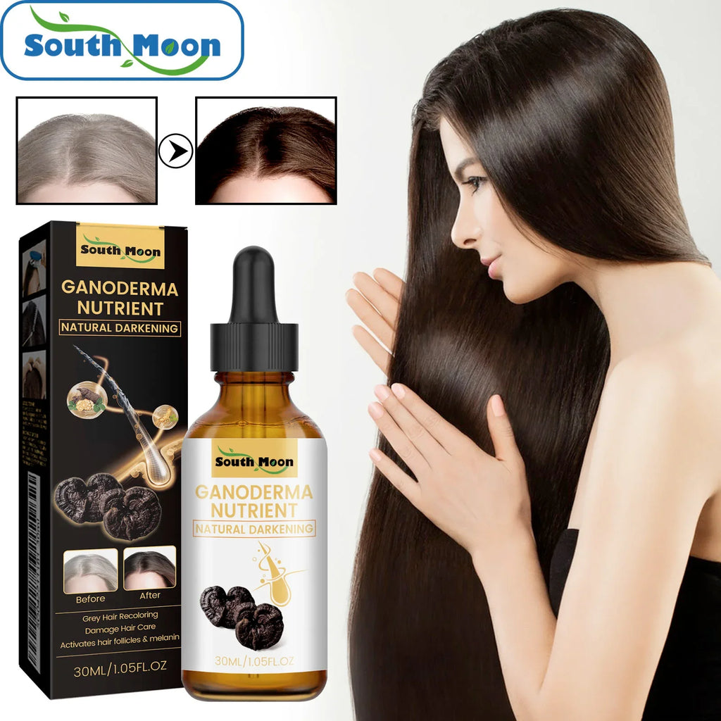 1 2 Black Ganoderma Lucidum Hair Liquid Repairing White Strengthen