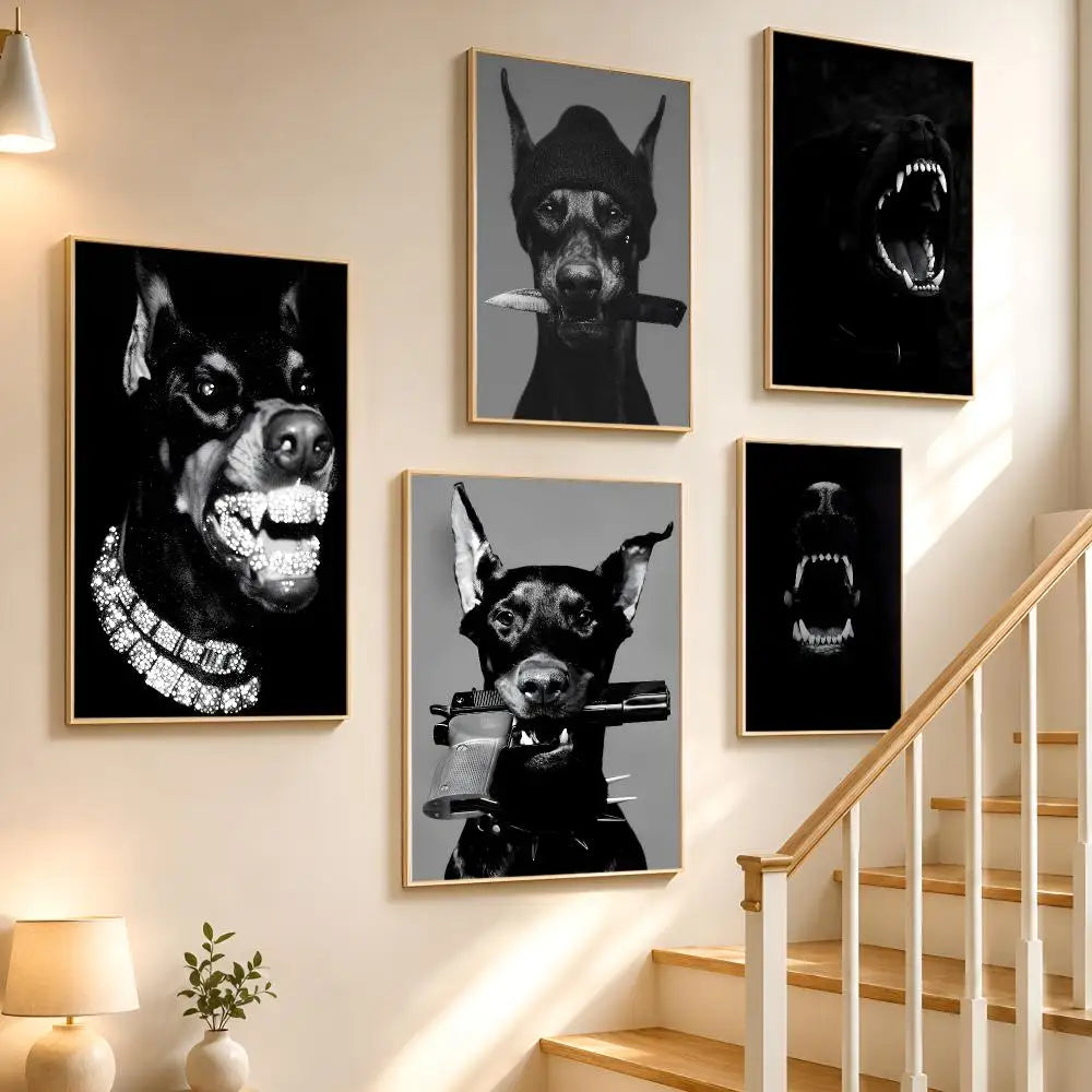 Doberman Pinscher PVC Wall Sticker – Waterproof Home Décor