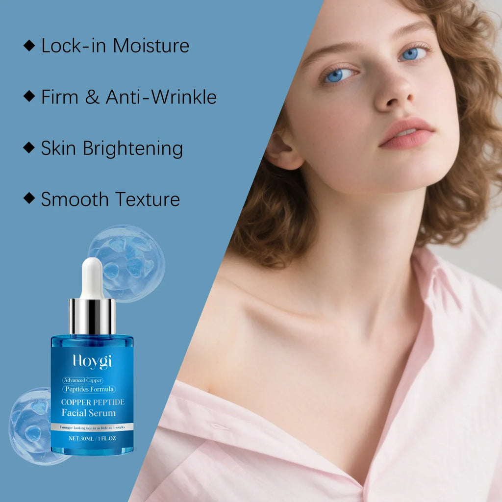 Hoygi Copper Peptide Facial Serum Firming Lifting Fade Fine Lines