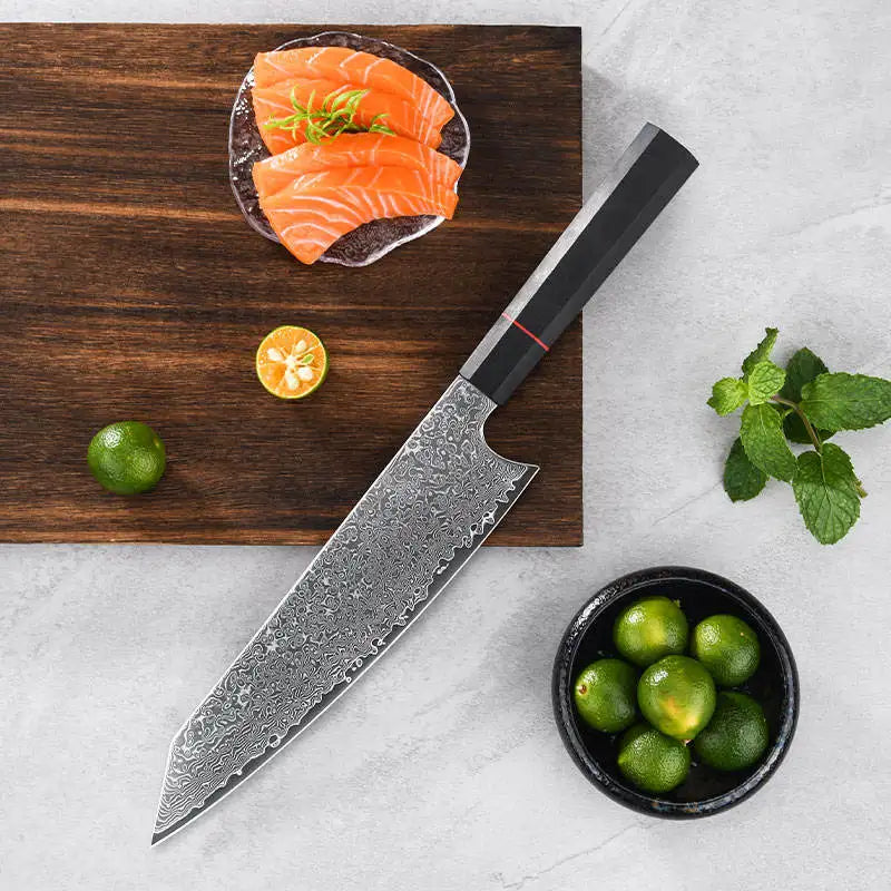 8-Inch Damascus Chef's Knife – 67-Layer VG10 Steel & G10 Handle
