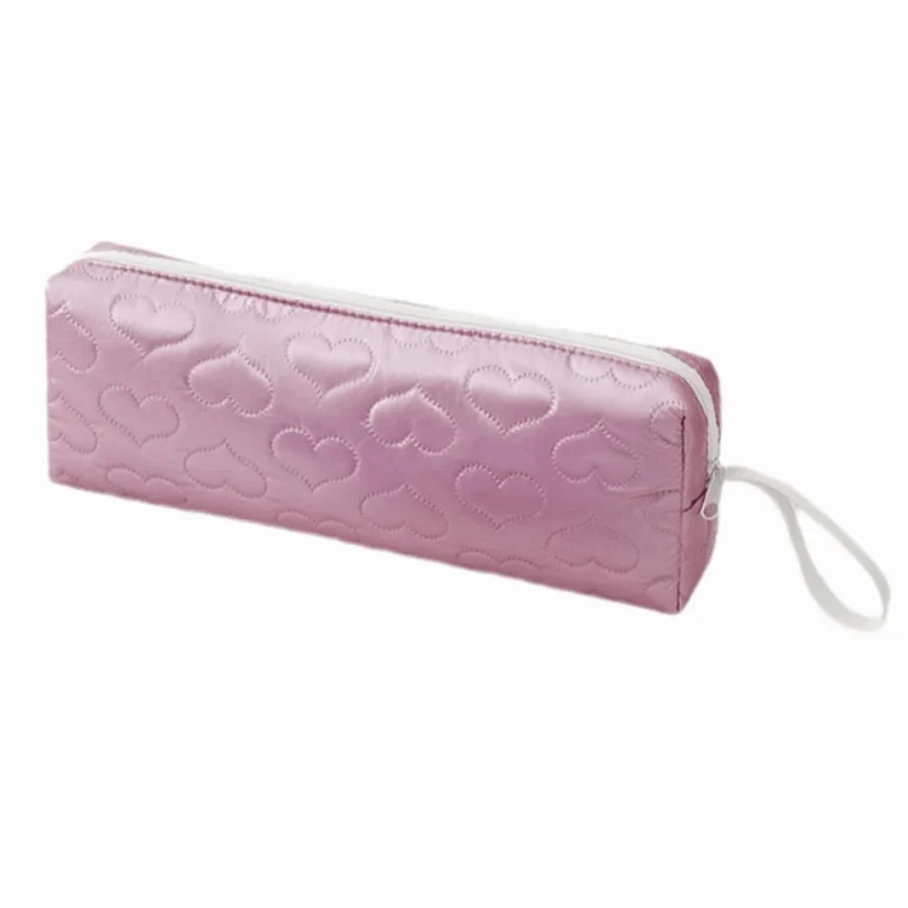 Heart-Shaped Hair Dryer & Curler Storage Bag | PU Leather