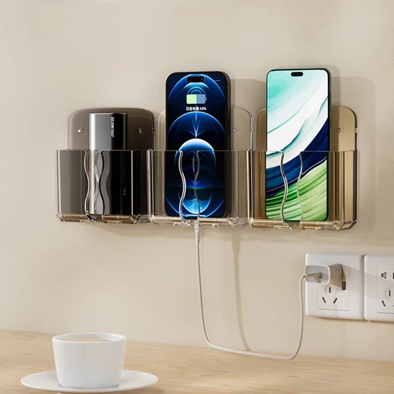Mobile Phone Wall Holder Universal Cellphone Charge Storage Box