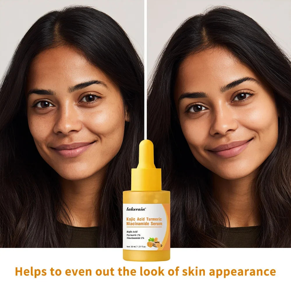 Kojic Acid Turmeric Niacinamide Serum & Cleansing Pads Duo