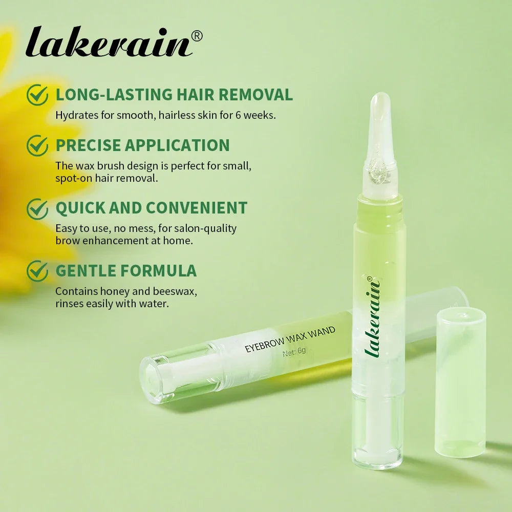 Lakerain Eyebrow Wax Wand Set – DIY Salon Hair Removal Kit