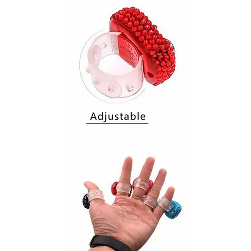Finger Counter Clicker LCD Digital Display Resettable Lap Record Ring