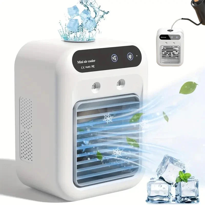 Evaporative Air Cooler Fan | Humidifier & Aromatherapy Desktop