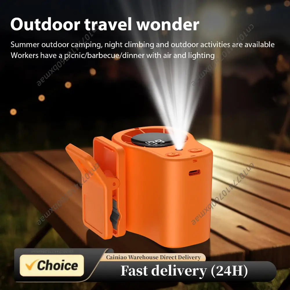 Car Clip Fan 199 Speeds 360 Rotation Portable Ac Semi-cooling