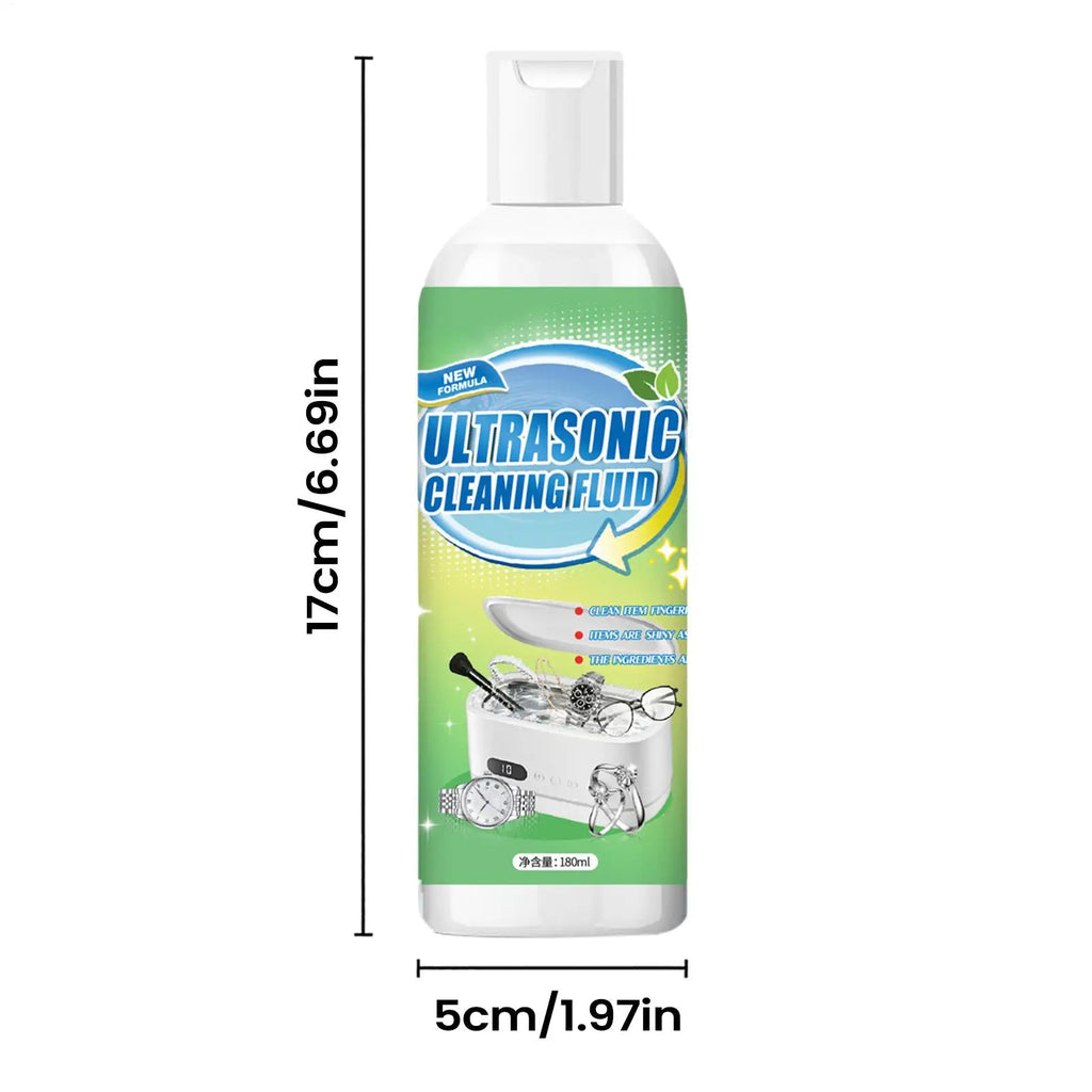 Ultrasonic Jewelry Cleaning Solution 180ml – Gold, Silver & Glasses