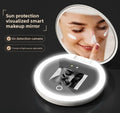 UV Sunscreen Testing Mirror | LED Light & 2X Magnification Travel