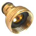 3/4" Solid Brass Garden Hose Tap Adaptor Quick Connector