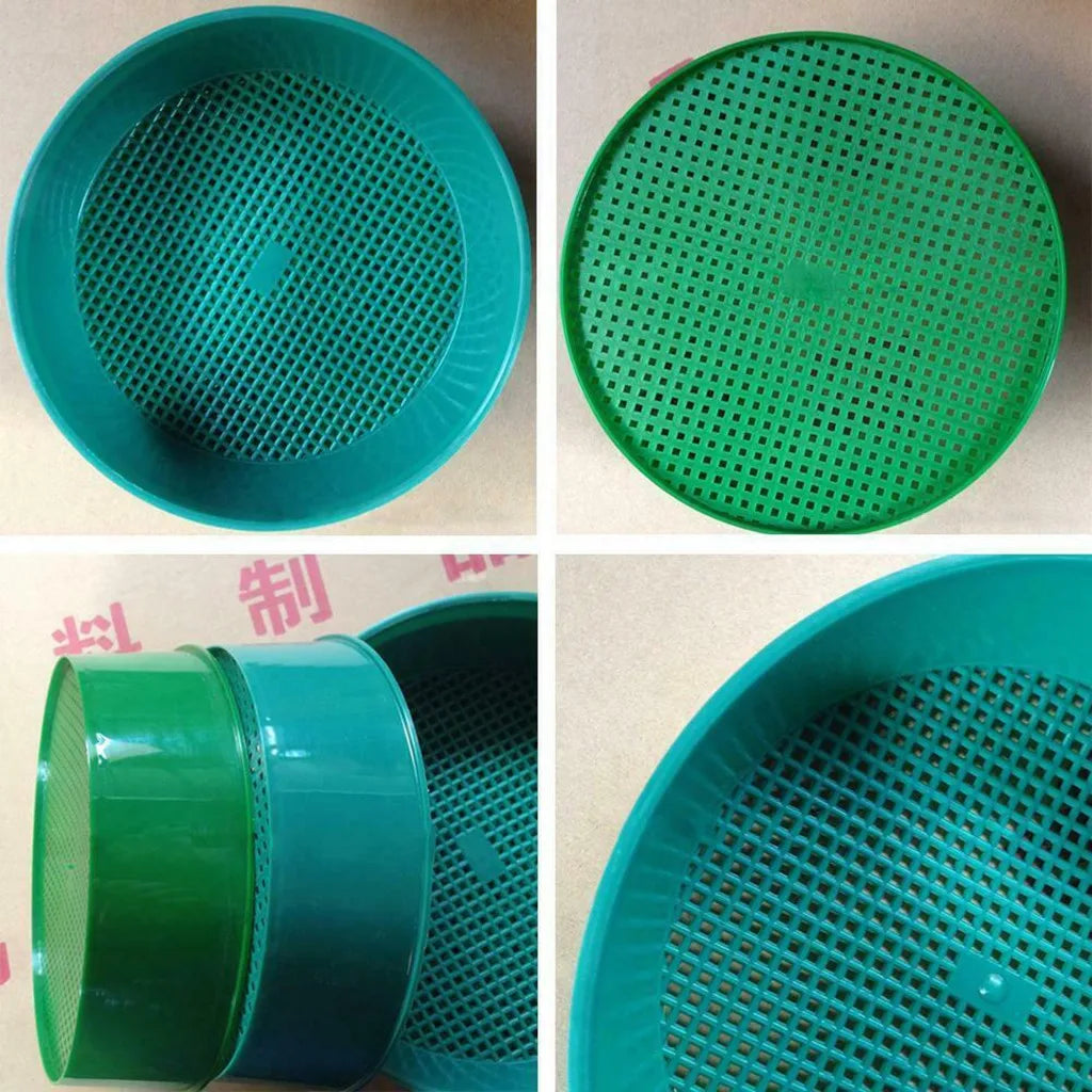 Plastic Garden Soil Sieve | Fine Mesh Sand & Stone Sifter