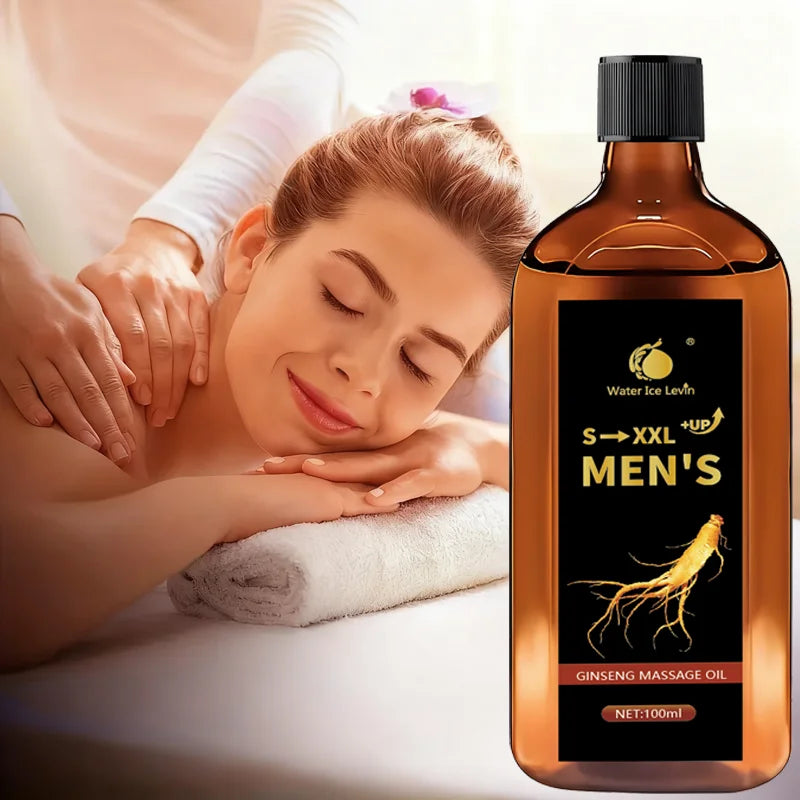 Men's Ginseng & Shea Butter Massage Oil – Hydrates & Firms