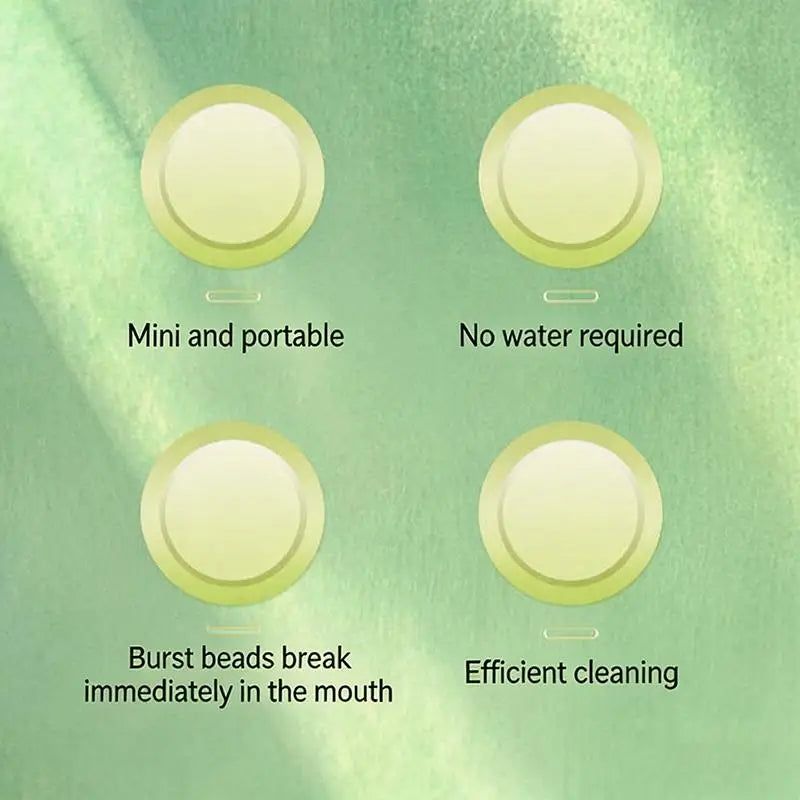 Disposable No-Rinse Mini Travel Toothbrush | Mouthwash Brush