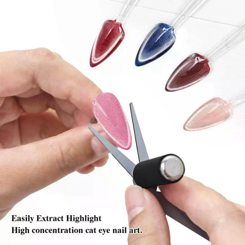 Cat Eye Nail Magnet Tool – Dual-Ended Y-Plate for Gel Polish