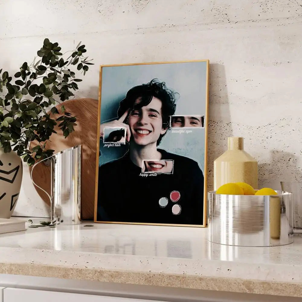 Timothée Chalamet Poster – Waterproof Self-Adhesive Wall Sticker